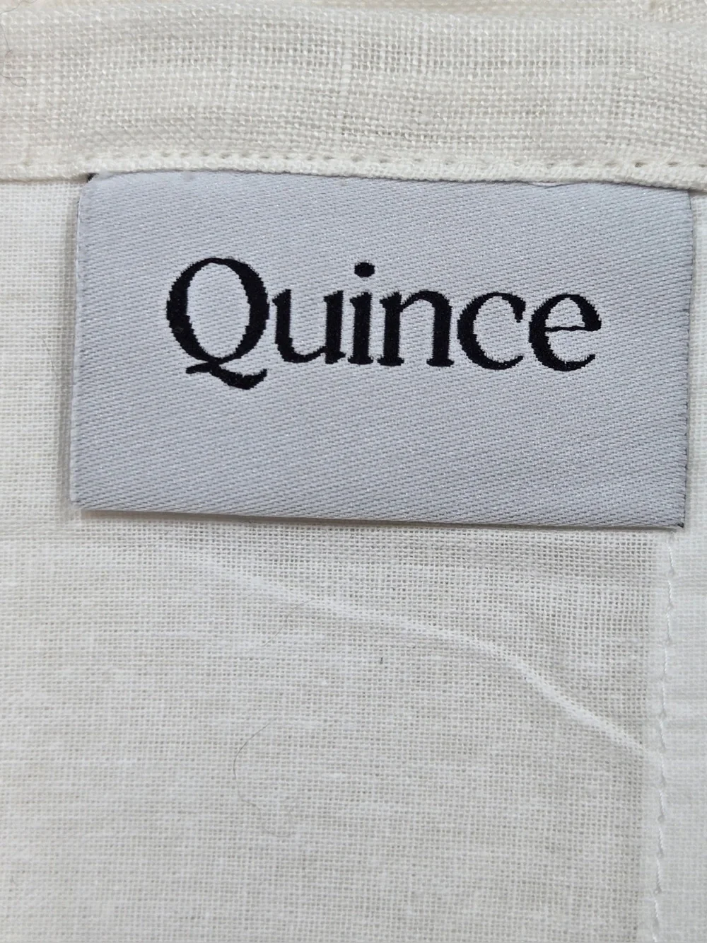 QUINCE Set Of 2 48x108 European Linen Curtains Cream 0362